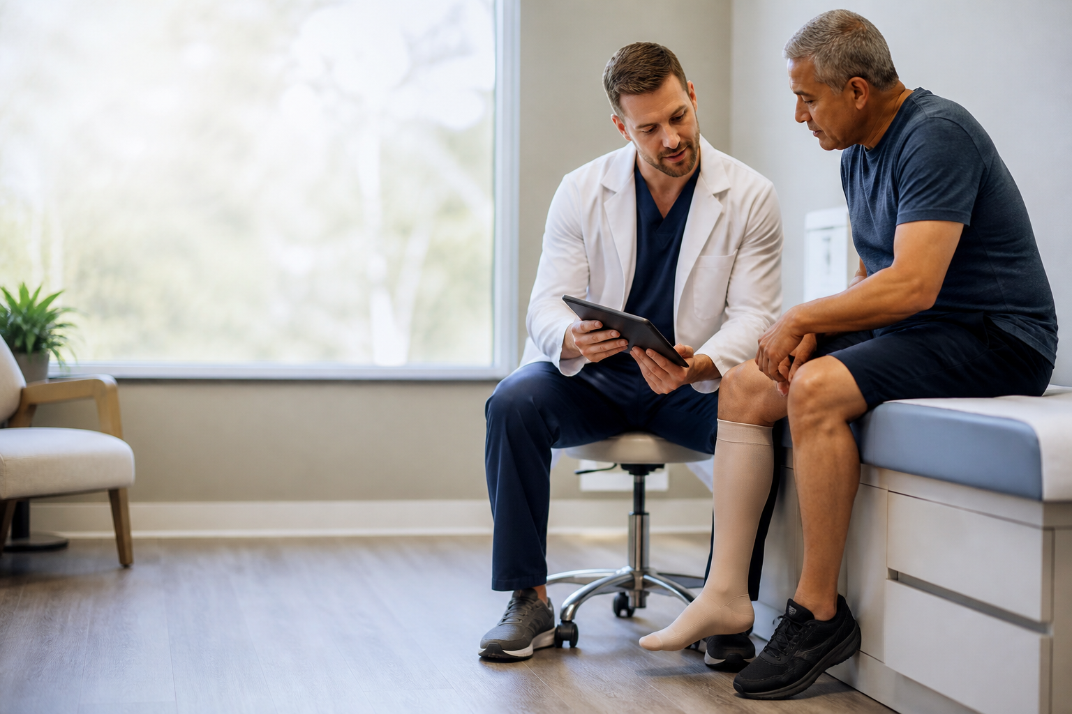 Clinical example of a wound care physician visit